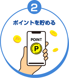 2.ポイントを貯める